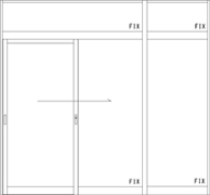 片引き戸+ＦＩＸ