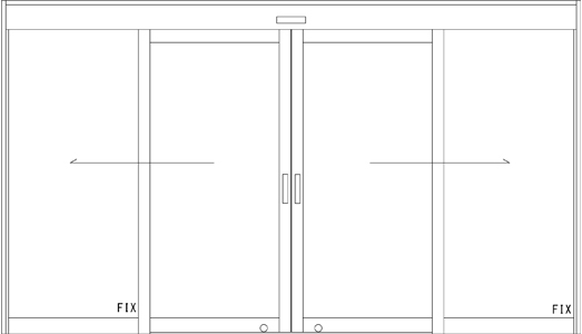 自動ドア レイアウトの例