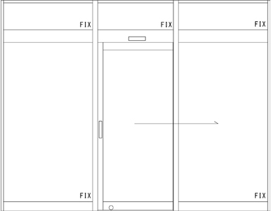 自動ドア レイアウトの例