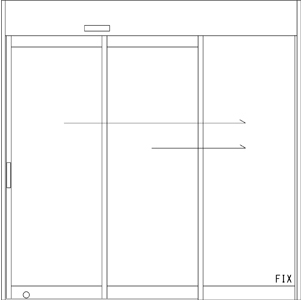 自動ドア レイアウトの例