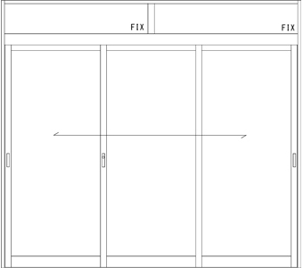 引戸 レイアウトの例
